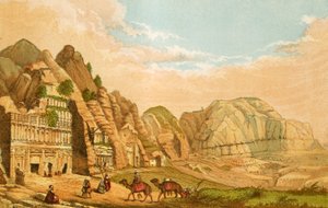 Generell utsikt over Petra fra nordøst av English School