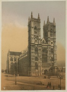 Generell utsikt over Westminster Abbey av English School