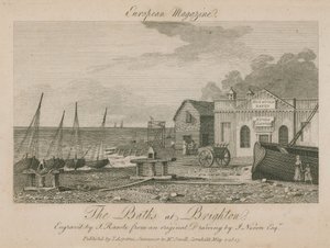 Generell utsikt over badene i Brighton av English School