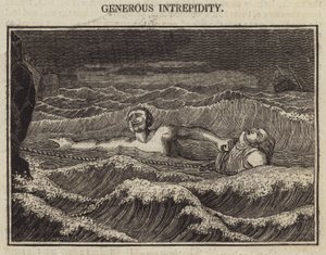 Sjenerøs Intrepidity (gravering) av English School