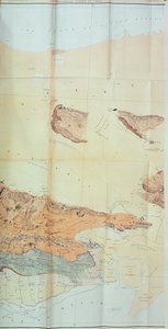 Geologisk kart over Cutch-ørkenen, 1870