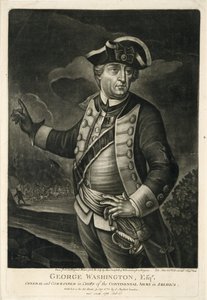 George Washington, Esqr., general og øverstkommanderende for den kontinentale hæren i Amerika av English School