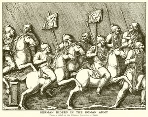 Deutsche Reiter in der römischen Armee von English School