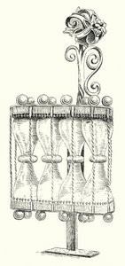 Deutsche Sanduhr aus dem sechzehnten Jahrhundert (Stich)