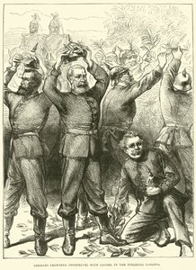 Tyskere kronet seg med Laurel i Tuileries Gardens, mars 1871 av English School