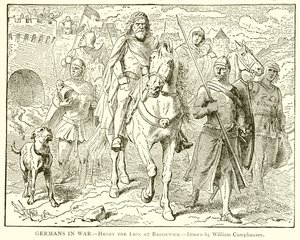 Germans in War.--Henry the Lion ved Bardewick av English School