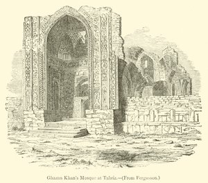 Ghazan Khans moské i Tabriz (gravering) av English School