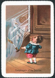 Ghost of Goose, julekort av English School