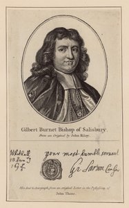 Gilbert Burnet, biskop av Salisbury av English School