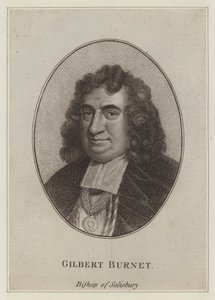 Gilbert Burnet, biskop av Salisbury, forfatter og historiker (gravering) av English School