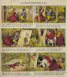 Pepperkaker (farge litho) av English School