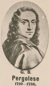 Giovanni Battista Pergolesi (gravyr) av English School