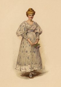 Mädchen mit einem Sträußchen von English School