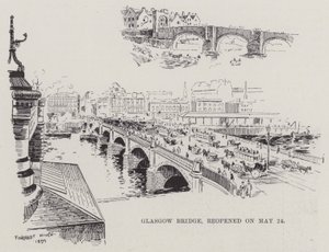 Glasgow Bridge, gjenåpnet 24. mai (gravering) av English School