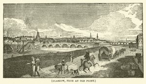 Glasgow, fra et gammelt trykk (gravering) av English School