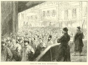 Går til matutdelingen, mars 1871 av English School
