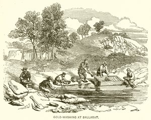 Gullvasking på Ballarat av English School