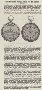 Gullkronometer for Walee of Alwur (gravering) av English School