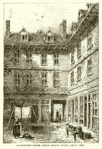 Goldsmiths House, Green Arbor Court, rundt 1800 av English School