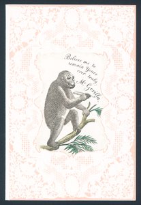 Gorilla-Valentinstagskarte von English School