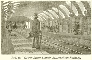 Gower Street Station, Metropolitan Railway av English School