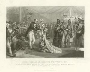 Grand Durbar i Cawnpore, 3. november 1859 av English School