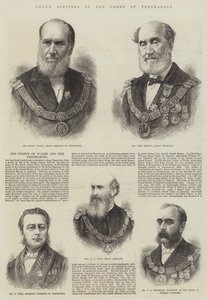 Grand Officers of the Order of Freemasons (gravering) av English School