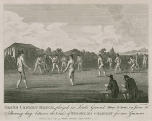 Grand cricket-kamp spilt i Lords Ground, Marylebone, London av English School