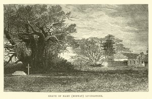 Grav av Mary (Moffat) Livingstone av English School