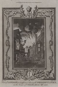 Great Fire of London, 1666 av English School