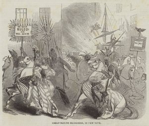 Great Native Procession, i New York (gravering) av English School