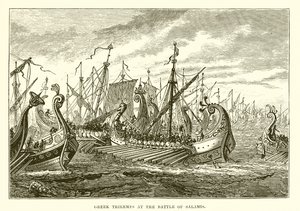 Greske Triremes i slaget ved Salamis