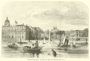 Greenwich Hospital, et hjem for eldre og sårede sjøfolk av English School