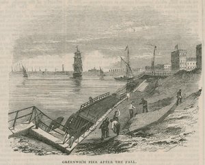 Greenwich Pier etter fallet av English School