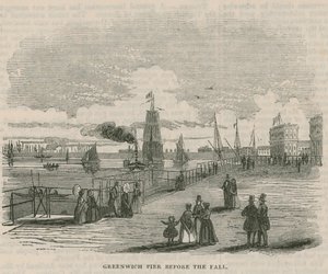 Greenwich Pier før høsten av English School