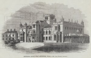 Grittleton House, nær Chippenham, Wilts (gravering) av English School