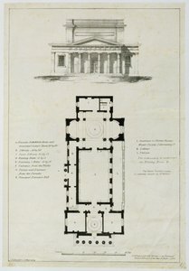Grunnplan for de nedre forsamlingsrommene, Bath, gravert av Charles Hullmandel (1789-1850) av English School