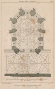 Grunnplan for Chantry Chapel, St Stephens Chapel, Westminster Palace av English School