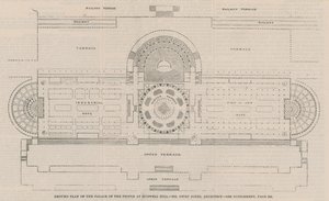 Grunnplan for Palace of the People ved Muswell Hill av English School