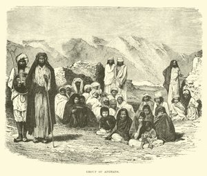 Gruppe afghanere av English School