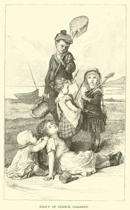 En gruppe franske barn av English School