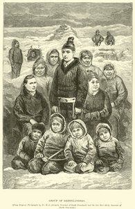 Gruppe grønlendere av English School