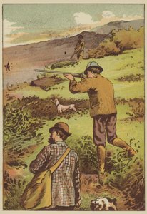 Rypeskyting (farget gravering) av English School