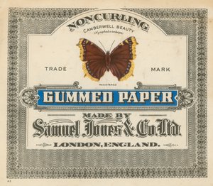Gummed Paper, laget av Samuel Jones & Co Ltd, London av English School