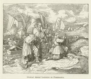 Gustaf Adolf lander i Pommern av English School