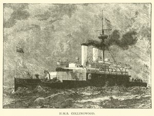 HMS Collingwood (gravering) av English School