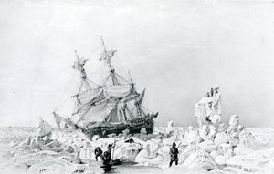 HMS Terror holdt på is av English School