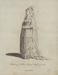 Vanen til en adelig dame i Syria i 1581 av English School