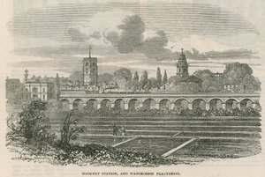Hackney Station og Watercress Plantation, London av English School