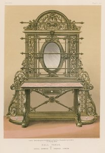 Hall Table av Yates, Haywood og Drabble, London av English School